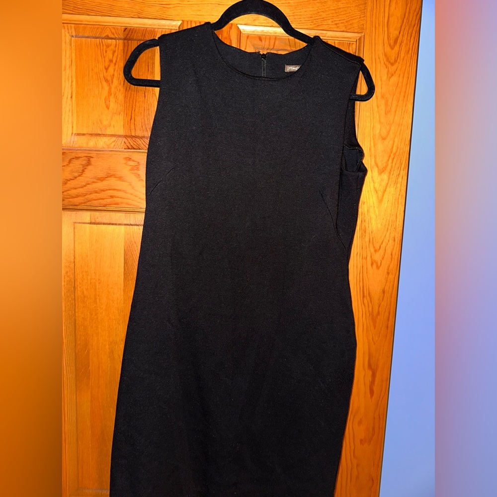 J. McLaughlin Black Sheath Mini Dress